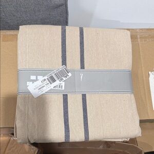 Nautical Blue French Stripe Tablecloth 60x84